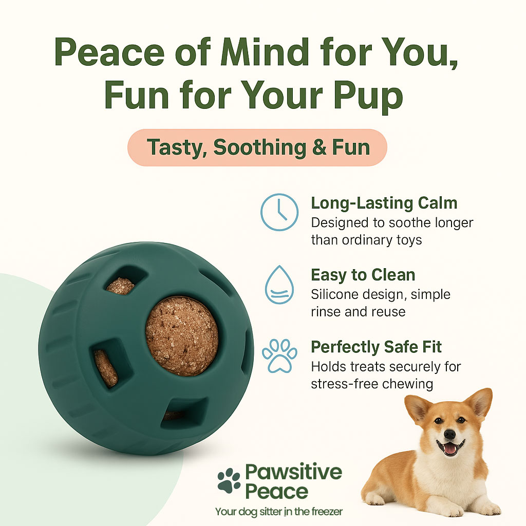 Interactive dog toy dishwasher safe freezable pupsicle with treat tray for mental stimulation